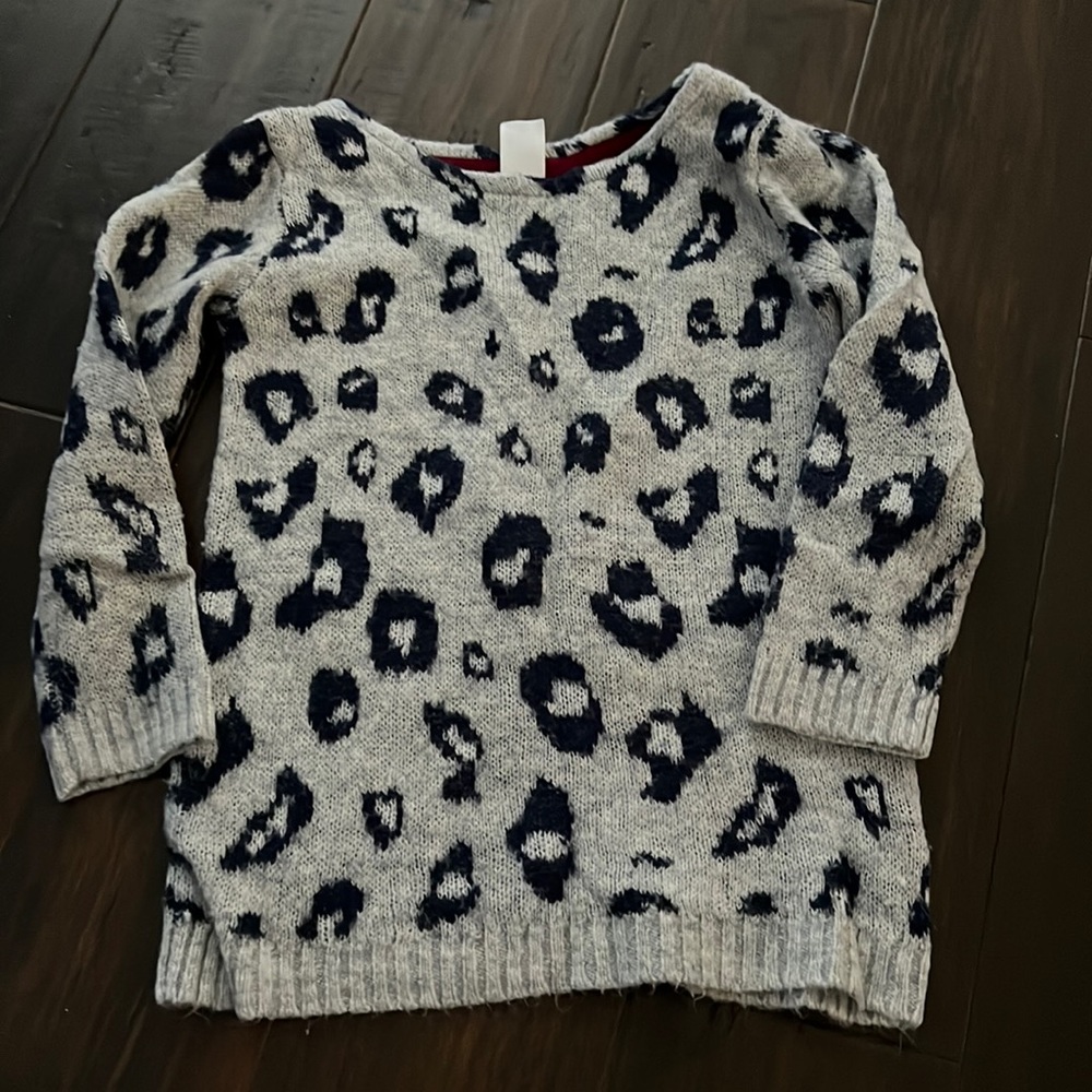Girls Carters Animal Print Sweater